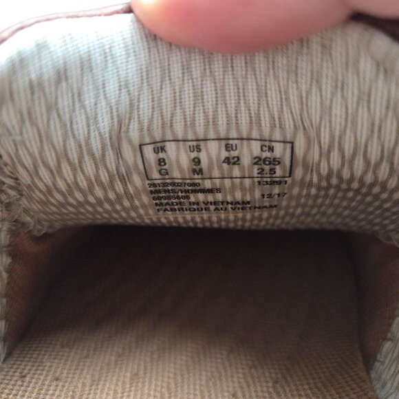 Clarks Unstructured Shoes Adobe Free Light Tan Leather Mens 9M Casual Comfort - Picture 4 of 8